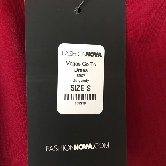 Deep Red/ Burgundy Mini Vegas Go Dress - Picture 7 of 7